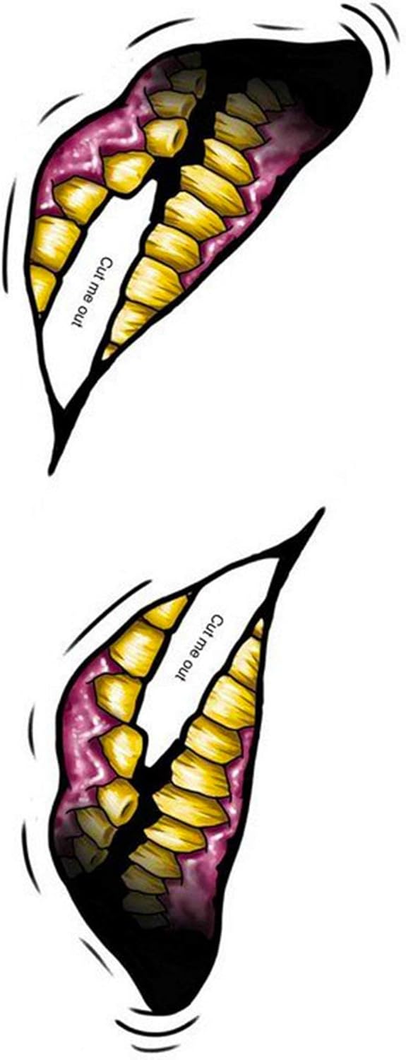 Buy Tinsley Transfers Two Faced Big Mouth Temporary FX Tattoo for only $5.69 byTinsley Transfers