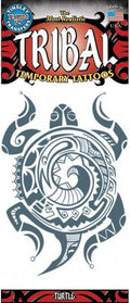 Loftus International Tinsley Transfers Turtle Tribal Temporary Tattoo FX Black White Novelty Item