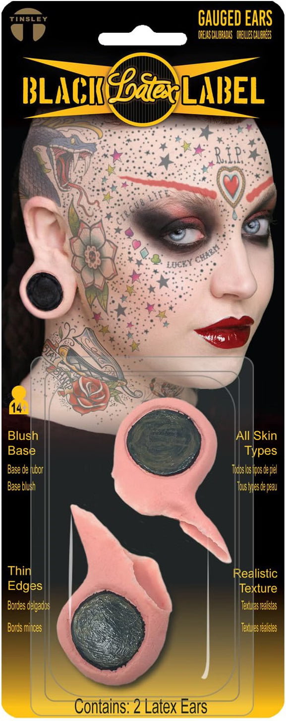 Gauged Ears – Black Label Latex Tinsley Trasfers