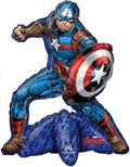 Captain America Airloonz 26" Air-Filled Foil Table Top Balloon – Avengers Party