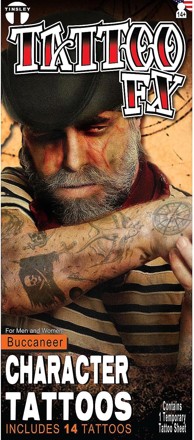 Buccaneer – Temporary Pirate Tattoos Kit