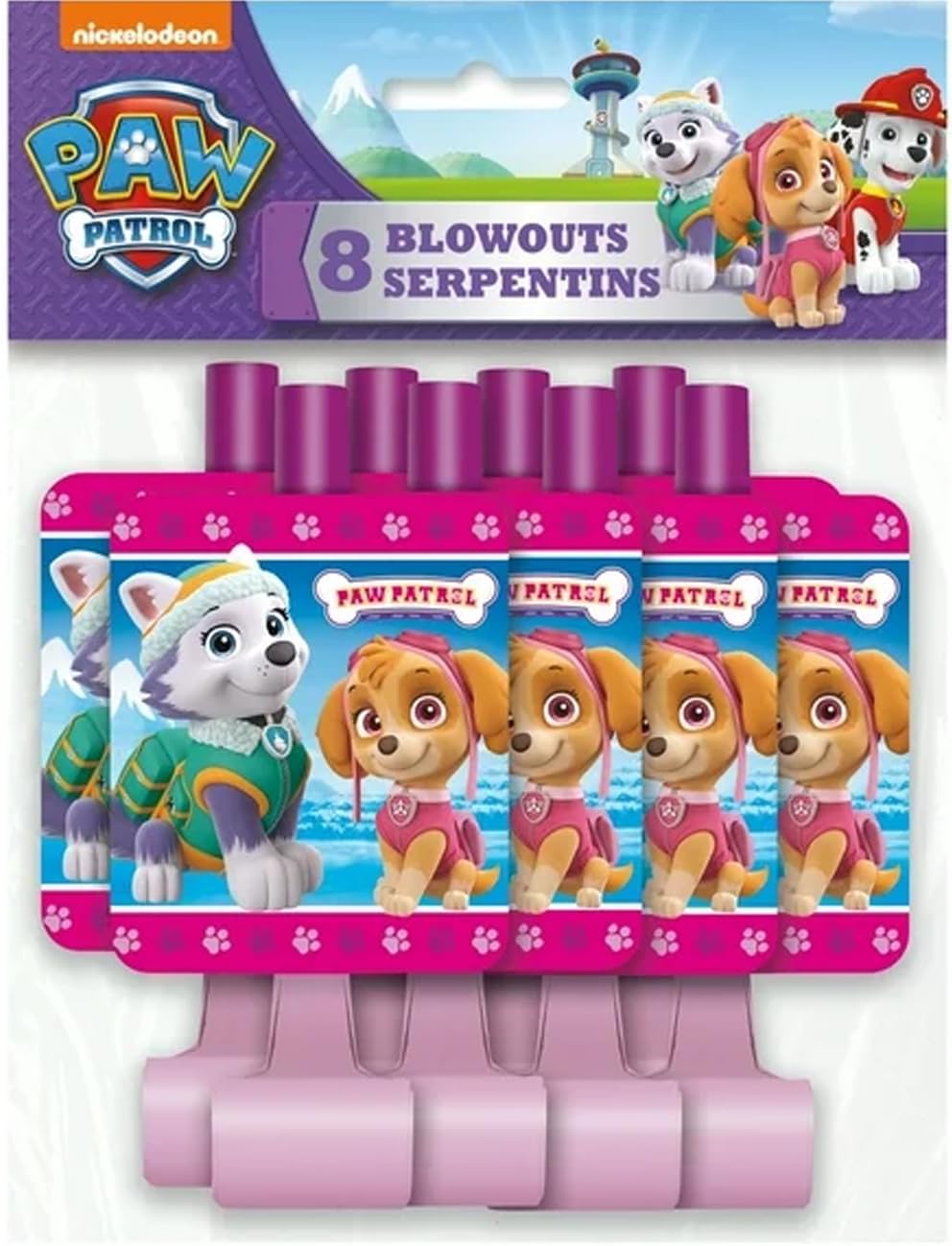Paw Patrol Girl Blowouts (8count)