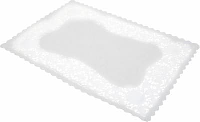 Buy Royal Lace Bobbin Lace White Paper French Placemats 9.75"x14.5"  (16 count) for only $11.99 byRoyal Lace