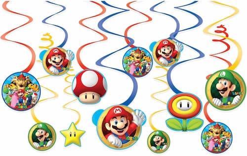 Buy Super Mario Brother Value Pack Foil Swirl Decorations for only $8.09 byAmscan