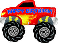 Monster Truck 40" Happy Birthday Foil Balloon