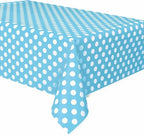 Buy Powder Blue Dots Rectangular Plastic Table Cover 54" x 108" for only $4.31 byUnique