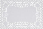 Buy Royal Lace Bobbin Lace White Paper French Placemats 9.75"x14.5"  (16 count) for only $11.99 byRoyal Lace