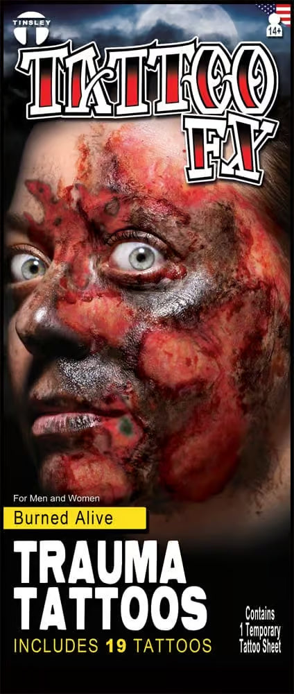 Tinsley Transfers Burned Alive – Trauma FX Tattoos