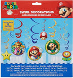 Buy Super Mario Brother Value Pack Foil Swirl Decorations for only $8.09 byAmscan