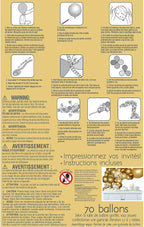 Buy Air Filled Gold Balloons Garland Arch Kit 70 Pcs for only $14.99 by Anagram
