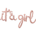 Buy Air-Filled It's A Girl Script Foil Balloon Rose Gold 1ct for only $13.29 byAnagram