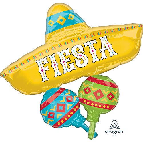 Buy Amscan International 32" Anagram Papel Picado Fiesta Cluster Foil Balloon, Multicolor for only $7.19 byAmscan