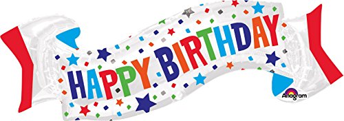Buy Amscan International 3514701 Happy Birthday Banner Foil Balloon for only $7.99 by[product_brand]