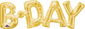 Buy amscan Party Decorations, Balloon Air-Filled Phrase B-Day, Party Supplies, Gold, 26" x 9" for only $5.99 by[product_brand]