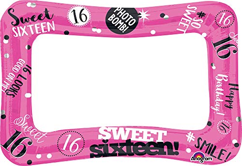Buy Amscan Sweet Sixteen Celebration Inflatable Frame, 16" x 23", Multicolor for only $7.59 byAnagram