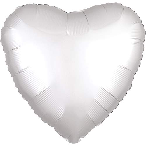 Buy Anagram 18" Heart Luxe White Satin Foil Balloon for only $3.87 byAnagram