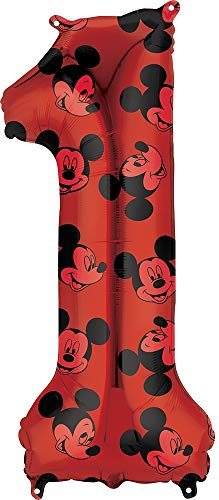 Buy Anagram 34" Number 1 Red Mickey Mouse Foil Balloon, Multicolor for only $8.54 byAnagram