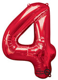 Buy Anagram 34" Number 4 Red Foil Balloon for only $2.84 byAnagram