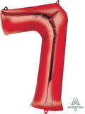 Buy Anagram 34" Number 7 Red Foil Balloon for only $2.84 byAnagram