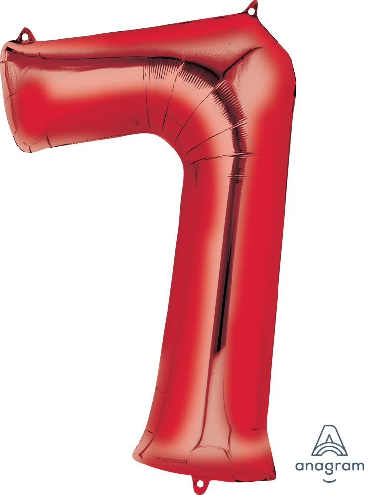 Buy Anagram 34" Number 7 Red Foil Balloon for only $2.84 byAnagram