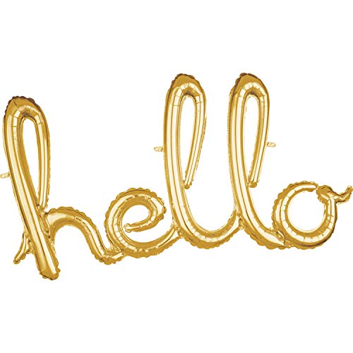 Buy Anagram 39"Gold Hello Party Balloon, for only $6.64 byAnagram