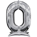 Buy Anagram 52" Standup Number 0 Silver Airloonz Foil Balloon for only $19.99 byAnagram