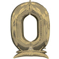 Buy Anagram 52" Standup Number 0 White Gold Airloonz Foil Balloon for only $24.99 by Anagram