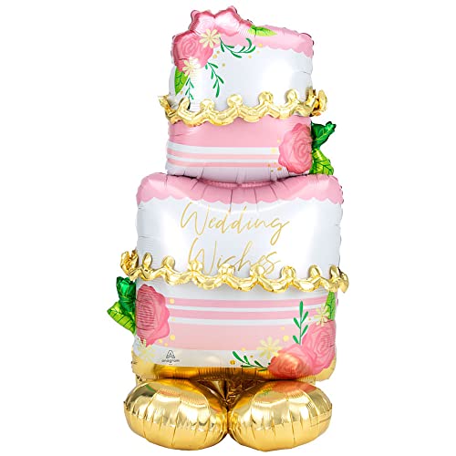 Buy Anagram 52" Wedding Cake Airloonz Foil Balloon, for only $19.99 by Anagram