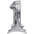 Buy Anagram 54" Standup Number 1 Silver Airloonz Foil Balloon for only $19.99 byAnagram