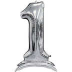 Buy Anagram 54" Standup Number 1 Silver Airloonz Foil Balloon for only $19.99 byAnagram