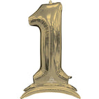 Buy Anagram 54" Standup Number 1 White Gold Airloonz Foil Balloon for only $19.99 byAnagram