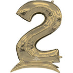 Buy Anagram 54" Standup Number 2 White Gold Airloonz Foil Balloon for only $19.99 byAnagram
