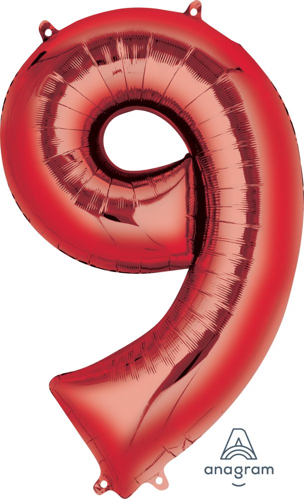 Buy Anagram Number 9 Red Foil Balloon, 34" for only $2.84 byAnagram