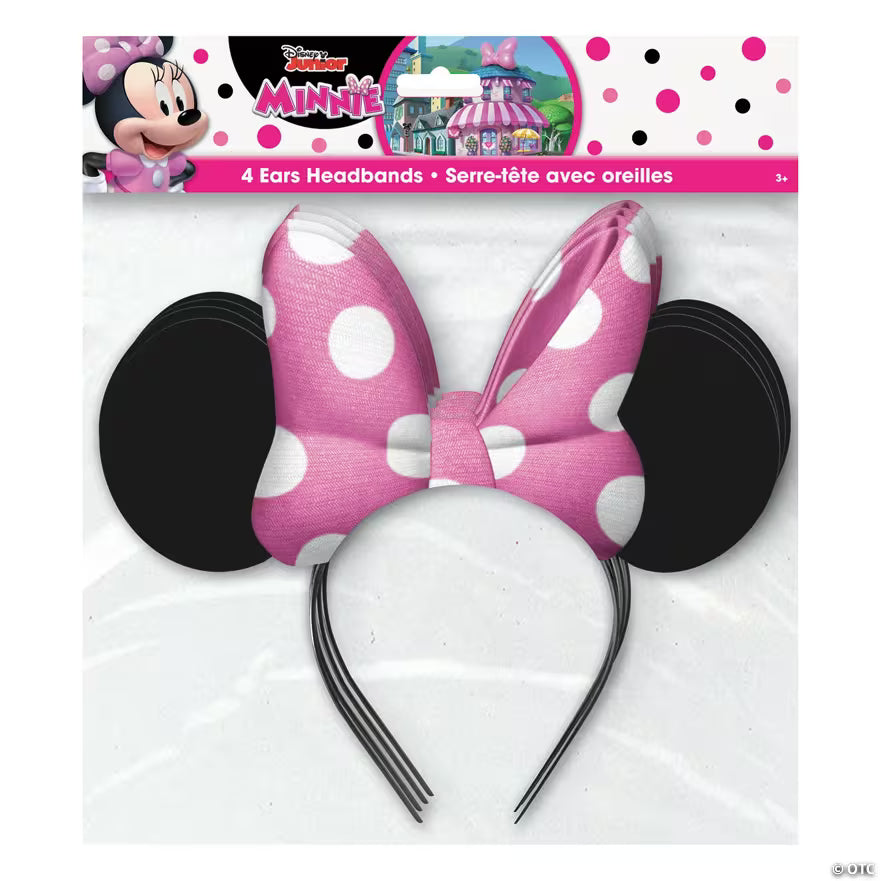 Disney's Minnie Mouse Ear paper Headband (4 count)