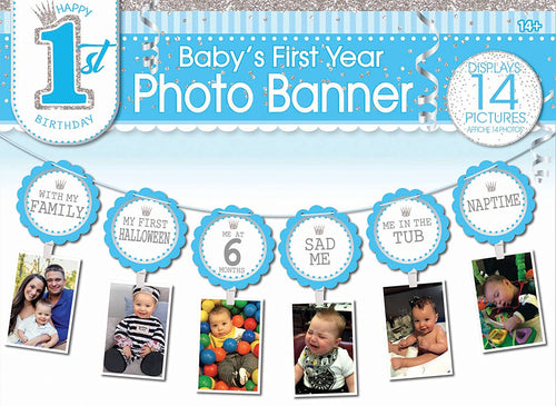 Buy Baby’s First Year Photo Banner – Boy for only $4.49 byRubies