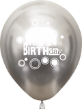 Buy Kalisan 12" Mirror Happy Birthday Silver Color Latex Balloons (25 count) for only $13.49 byKalisan