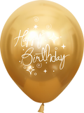 Buy Kalisan 12" Mirror Happy Birthday Gold Color Latex Balloons (25 count) for only $13.49 byKalisan