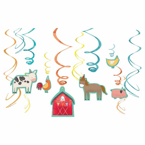 Buy Barnyard Birthday Value Pack Foil Swirl Decorations for only $7.16 byAmscan