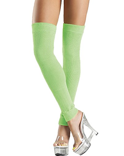 Buy  Be Wicked Women's Footless Thigh High Leg Warmers, Neon Green for only $5.39 byRubies