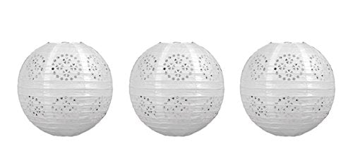 Buy Beistle 3 Piece 8" Lace Paper Lanterns, White for only $10.19 byBeistle