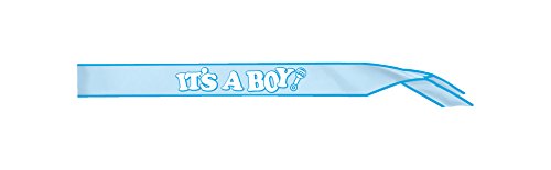 Buy Beistle It's A Boy Baby Shower Satin Sash, 33" x 4", Light Blue for only $6.99 by[product_brand]