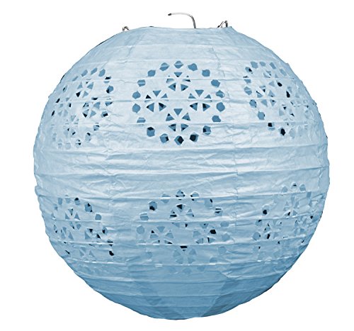 Buy Beistle Lace Paper Lanterns 3 Piece Baby Shower Decorations, Birthday Party Supplies, 8", Light Blue for only $10.19 byBeistle