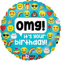 Buy Betallic 18" Emoji OMG Birthday Foil Balloon for only $7.59 byAnagram