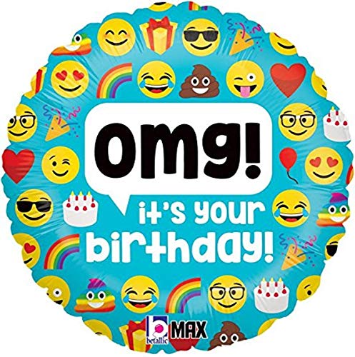 Buy Betallic 18" Emoji OMG Birthday Foil Balloon for only $7.59 byAnagram