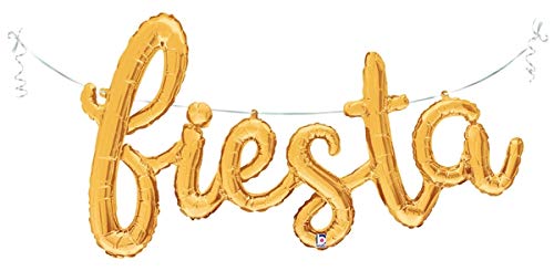 Buy  Betallic 53" Fiesta Gold Script Foil Balloon for only $9.99 by[product_brand]