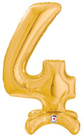 Buy Betallic MEGALoons Standup Number Four 25" Gold Foil Shape Balloon | One Pack (Number Four) for only $6.64 byBetallic