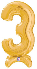 Buy Betallic MEGALoons Standup Number Three 25" Gold Foil Shape Balloon | One Pack (Number Three) for only $6.64 byBetallic