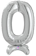 Buy  Betallic Standup Number 25" Silver Foil Shape Balloon | One Pack (Number 0) for only $6.64 byBetallic