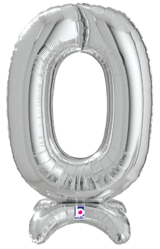 Buy  Betallic Standup Number 25" Silver Foil Shape Balloon | One Pack (Number 0) for only $6.64 byBetallic