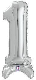 Buy Betallic Standup Number 25" Silver Foil Shape Balloon | One Pack (Number 1) for only $6.64 byBetallic